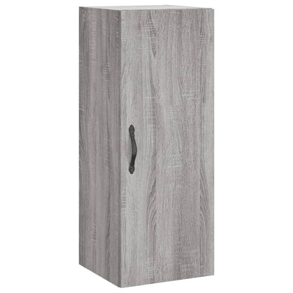 Wall Mounted Cabinet Grey Sonoma 34.5x34x90 cm Engineered Wood