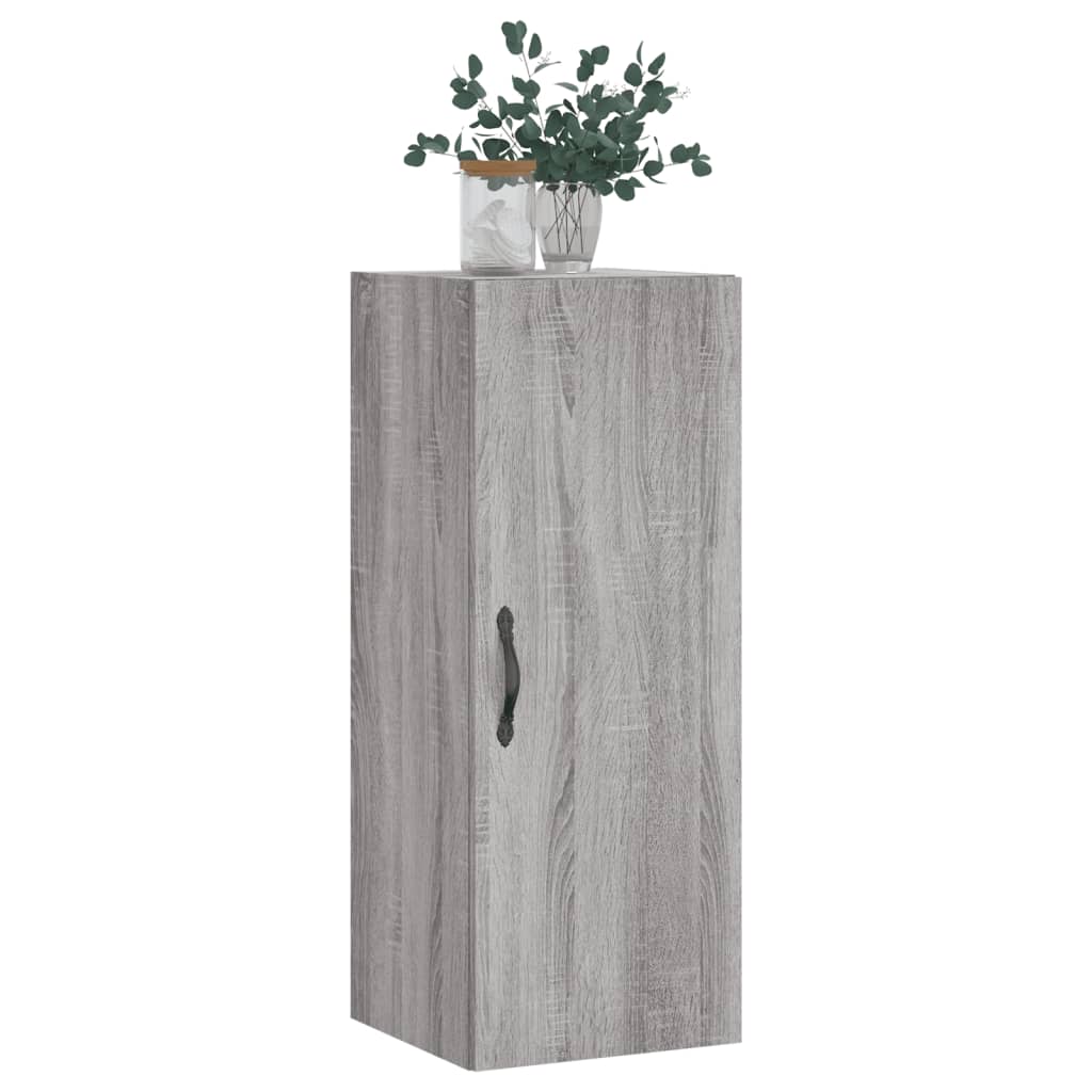 Wall Mounted Cabinet Grey Sonoma 34.5x34x90 cm Engineered Wood