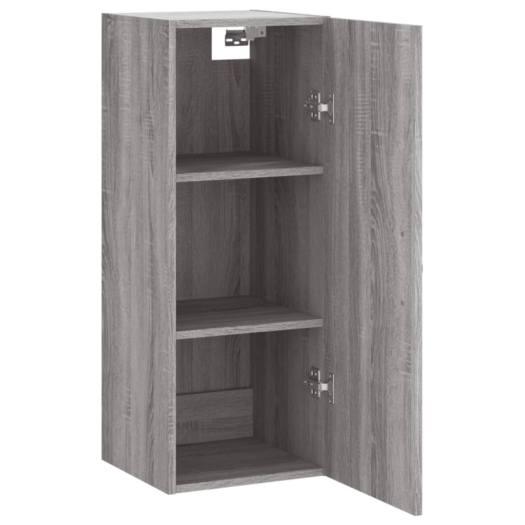 Wall Mounted Cabinet Grey Sonoma 34.5x34x90 cm Engineered Wood