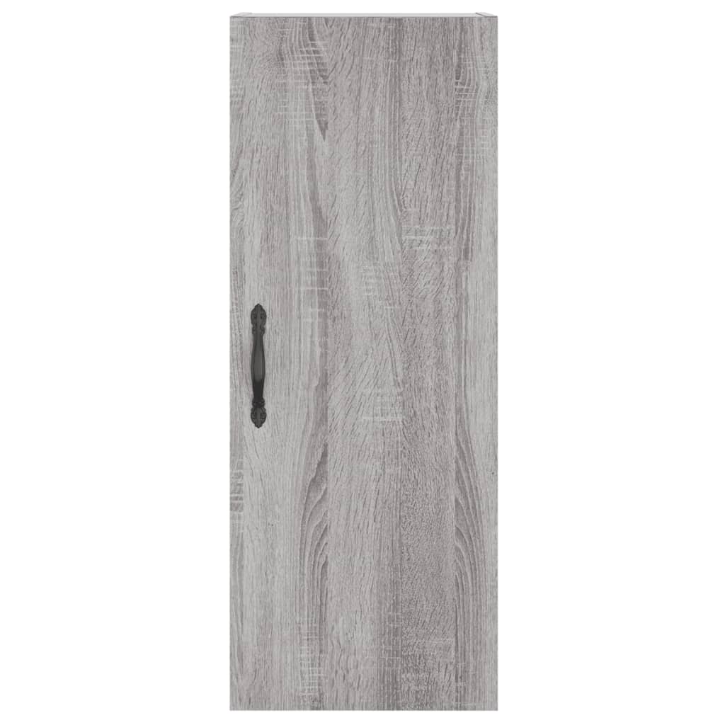 Wall Mounted Cabinet Grey Sonoma 34.5x34x90 cm Engineered Wood