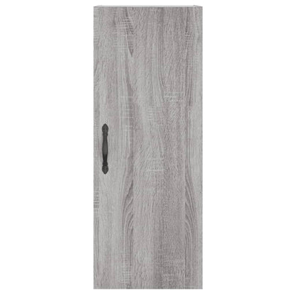 Wall Mounted Cabinet Grey Sonoma 34.5x34x90 cm Engineered Wood