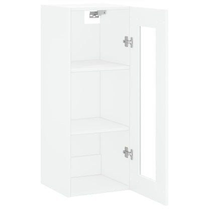 Wall Mounted Cabinet White 34.5x34x90 cm