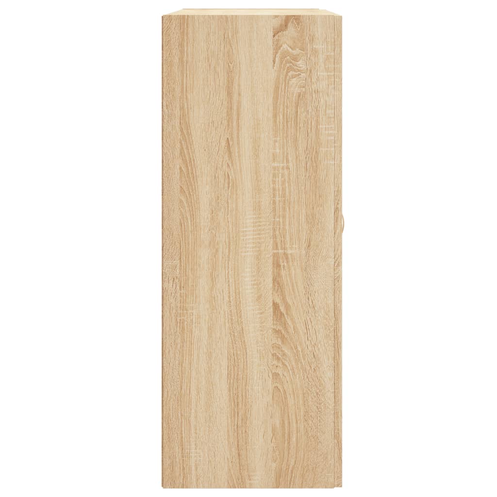 Wall Mounted Cabinet Sonoma Oak 69.5x34x90 cm Engineered Wood