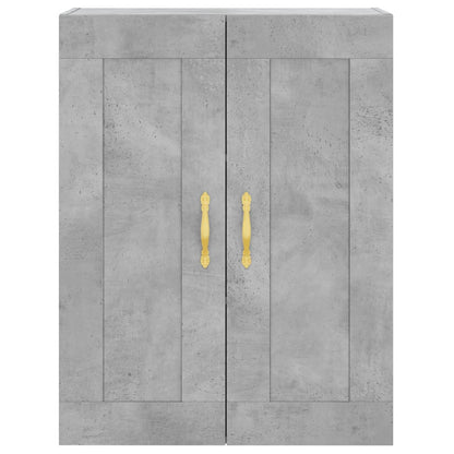 Wall Mounted Cabinet Concrete Grey 69.5x34x90 cm Engineered Wood
