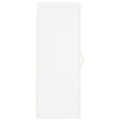 Wall Mounted Cabinet White 34.5x34x90 cm Engineered Wood