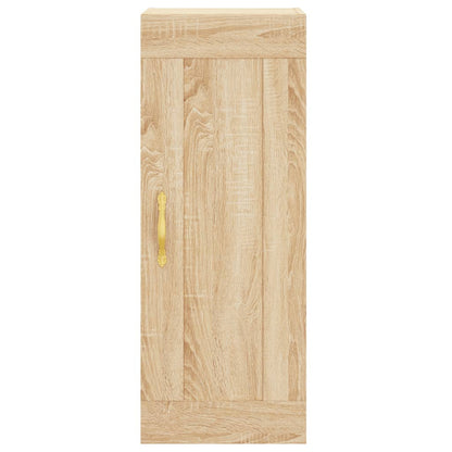 Wall Mounted Cabinet Sonoma Oak 34.5x34x90 cm Engineered Wood