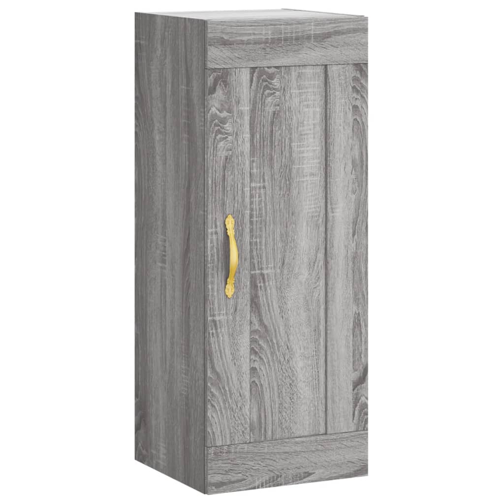 Wall Mounted Cabinet Grey Sonoma 34.5x34x90 cm Engineered Wood