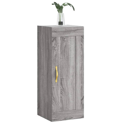 Wall Mounted Cabinet Grey Sonoma 34.5x34x90 cm Engineered Wood