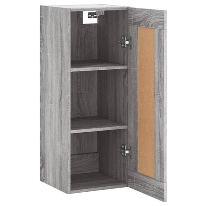 Wall Mounted Cabinet Grey Sonoma 34.5x34x90 cm Engineered Wood