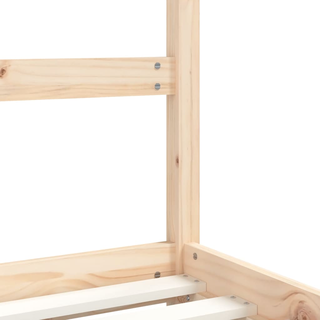Kids Bed Frame 90x200 cm Solid Wood Pine