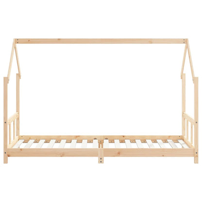 Kids Bed Frame 90x200 cm Solid Wood Pine