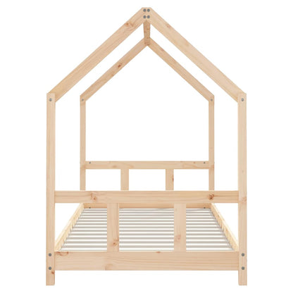 Kids Bed Frame 90x200 cm Solid Wood Pine