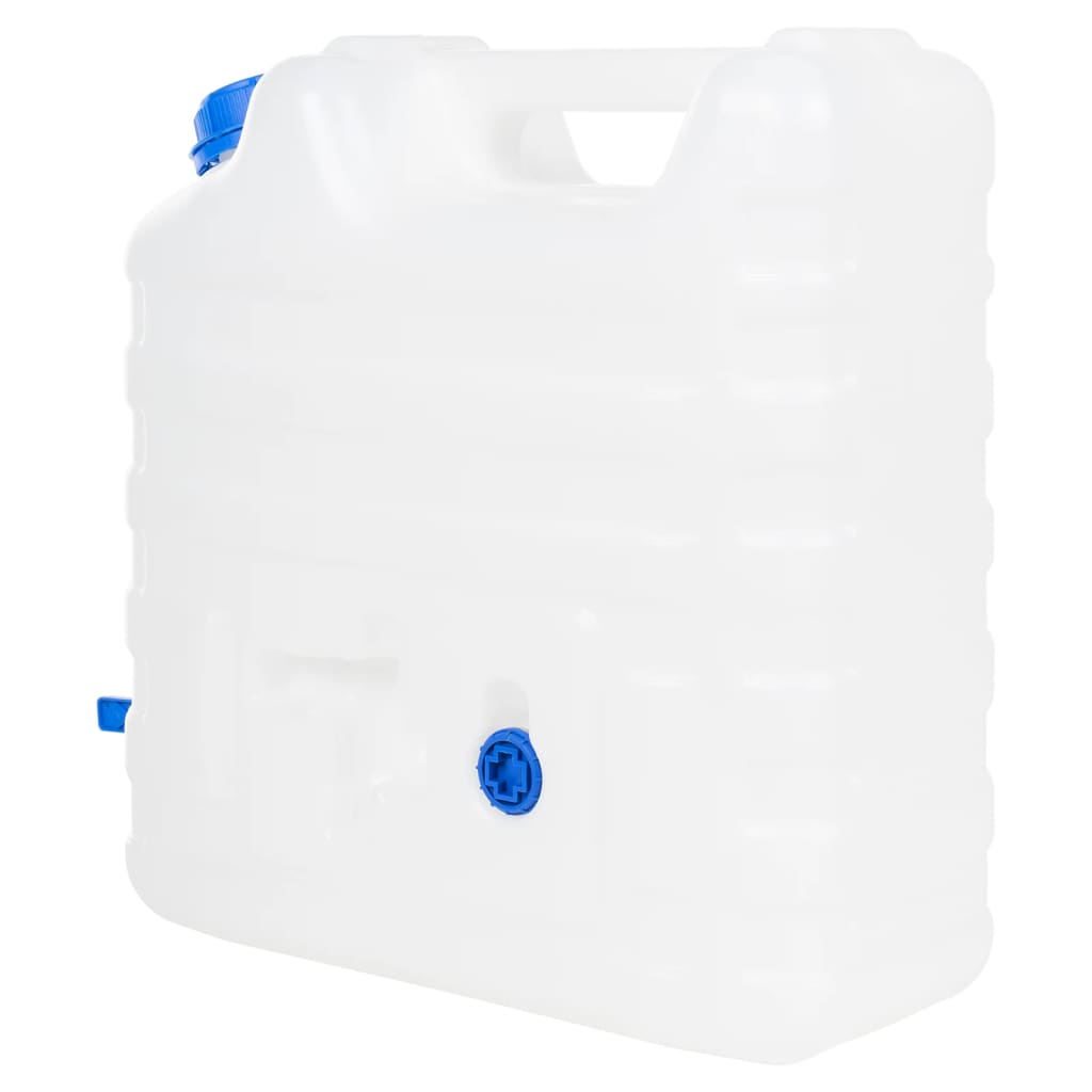 Water Container with Tap Transparent 15 L Plastic