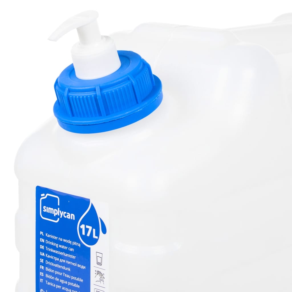 Water Container with Tap and Soap Dispenser 15 L Plastic