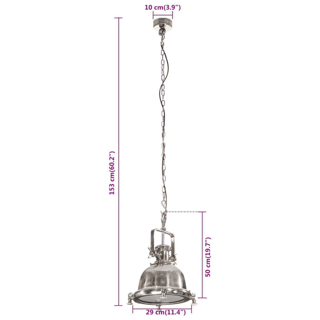 Pendant Lighting 29x29x153 cm Aluminium