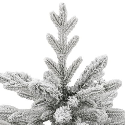 Artificial Hinged Christmas Tree Green and white PVC, PE, Iron