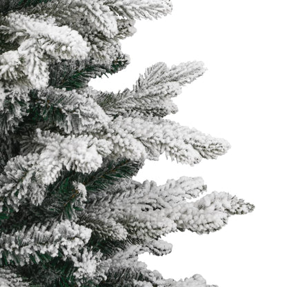 Artificial Hinged Christmas Tree Green and white PVC, PE, Iron