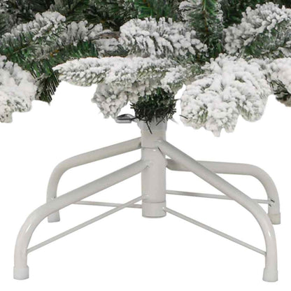 Artificial Hinged Christmas Tree Green and white PVC, PE, iron