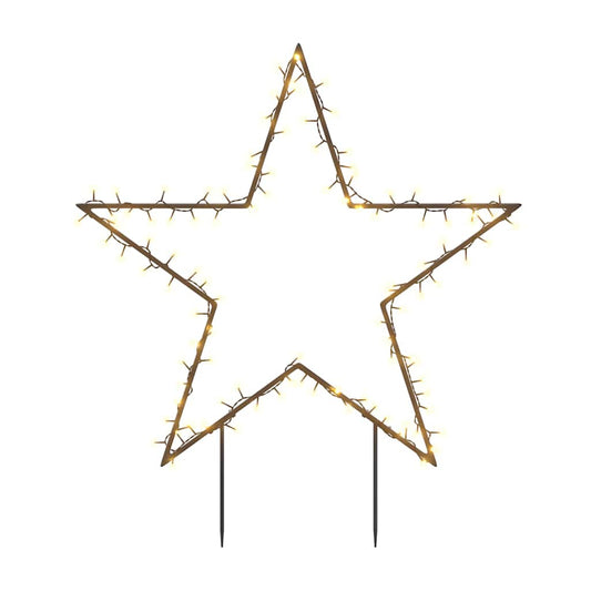 Christmas Light Decoration Warm white, Black Iron Large