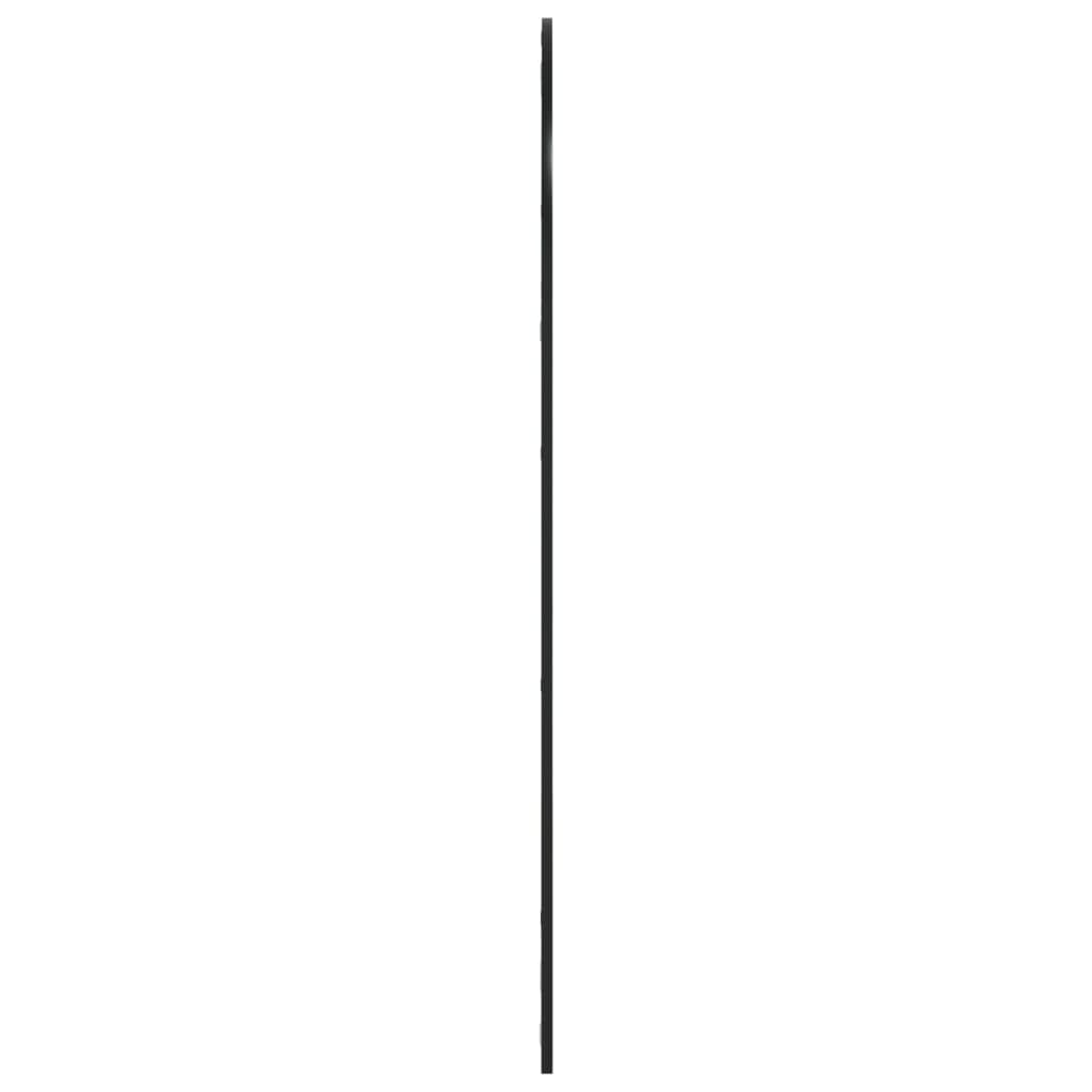 Wall Mirror Black 31.5"x55.1" Arch Iron