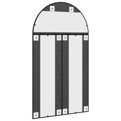 Wall Mirror Black 31.5"x55.1" Arch Iron