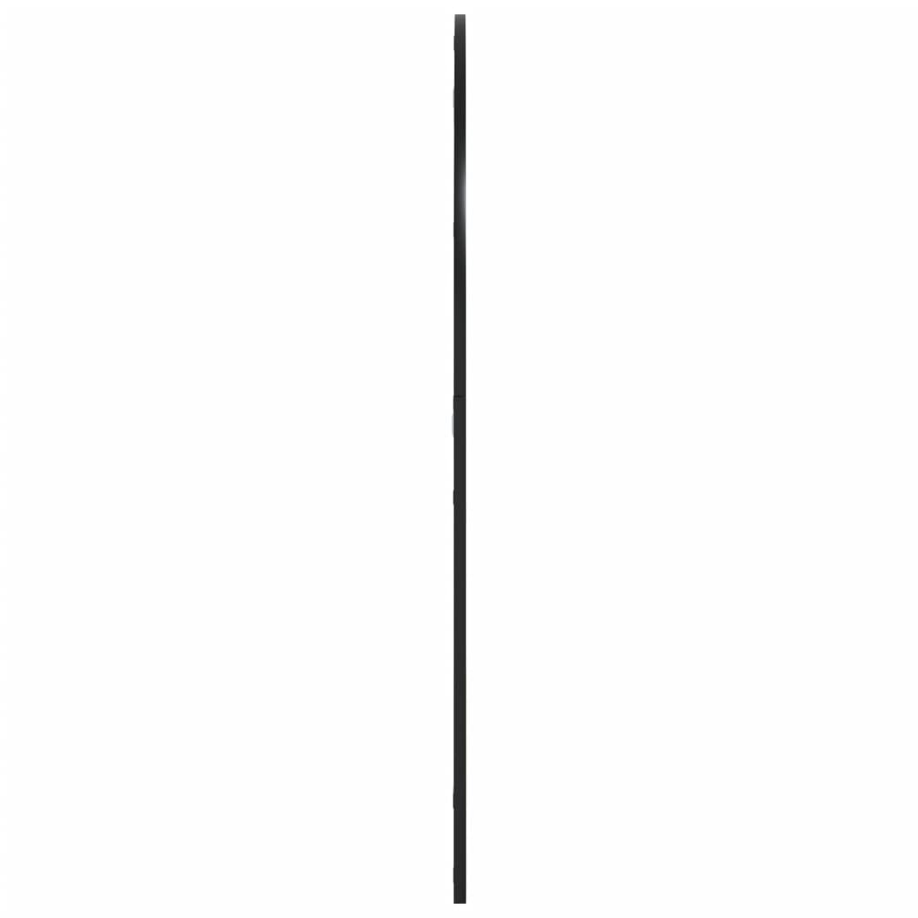 Wall Mirror Black 100x110 cm Arch Iron