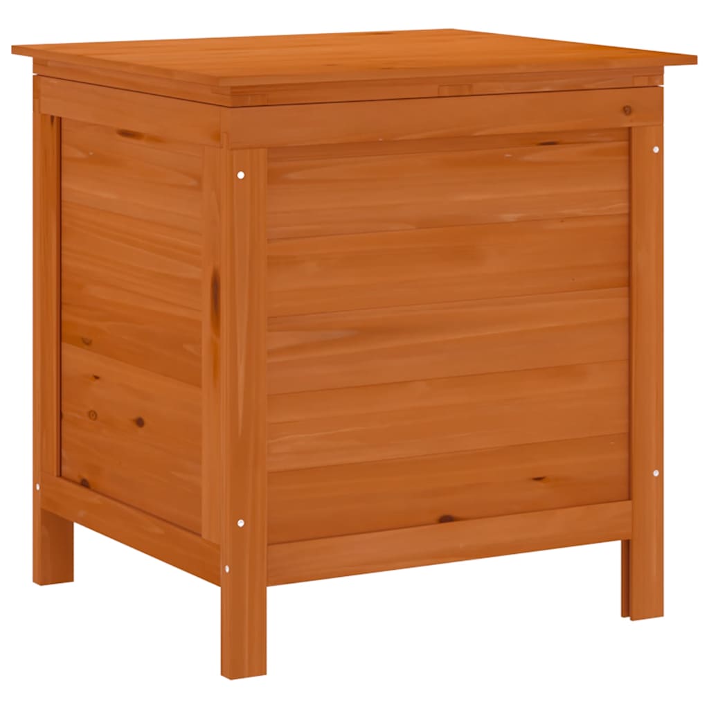 Patio Storage Box Brown 19.7"x19.3"x22.2" Solid Wood Fir