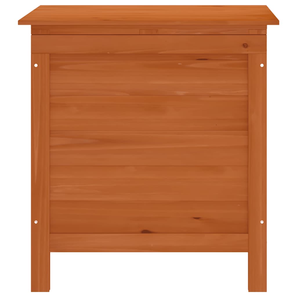Patio Storage Box Brown 19.7"x19.3"x22.2" Solid Wood Fir