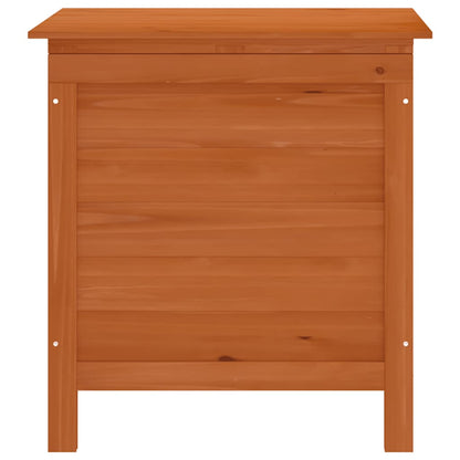 Patio Storage Box Brown 19.7"x19.3"x22.2" Solid Wood Fir