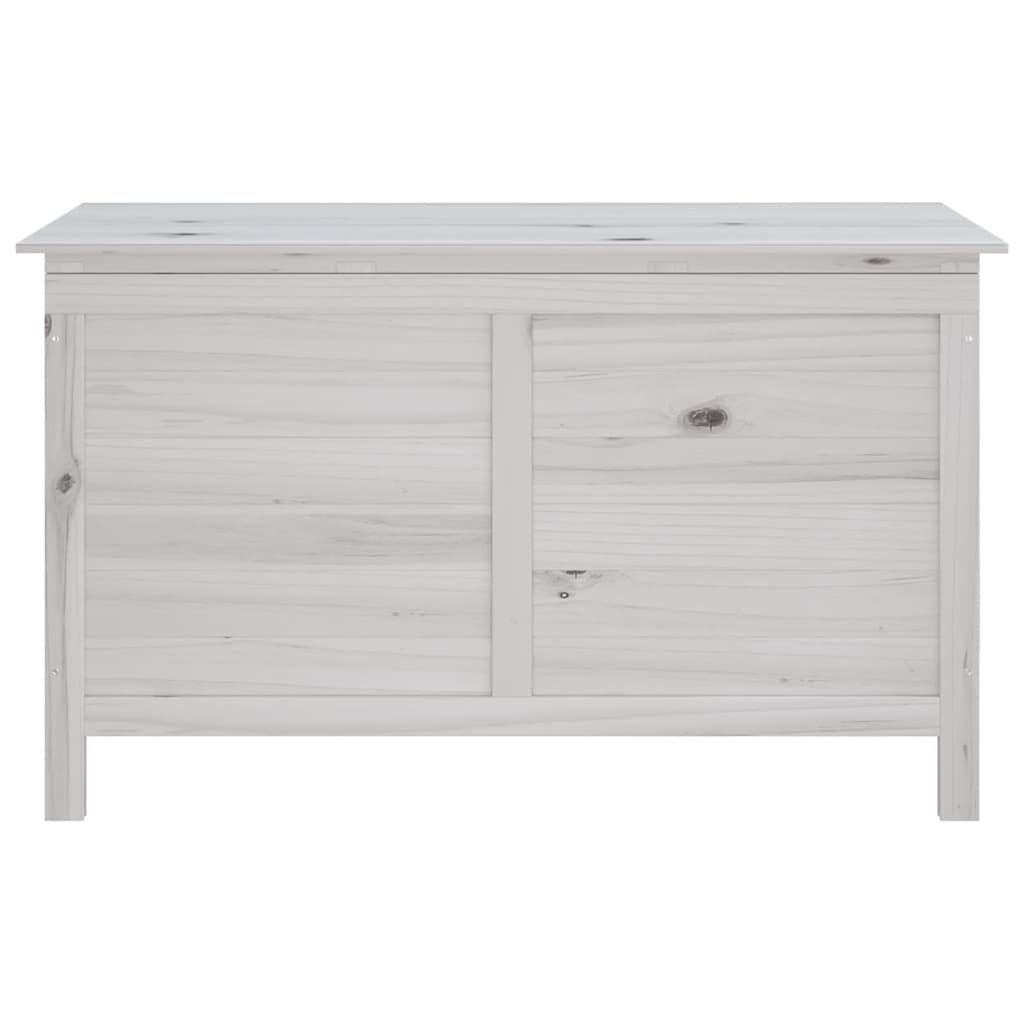 Patio Storage Box White 39"x19.5"x23" Solid Wood Fir