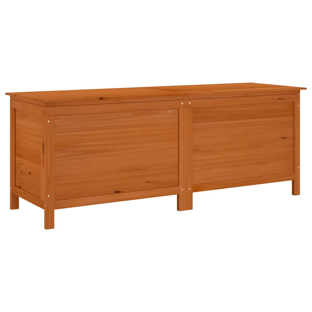 Garden Storage Box Brown 150x50x56.5 cm Solid Wood Fir
