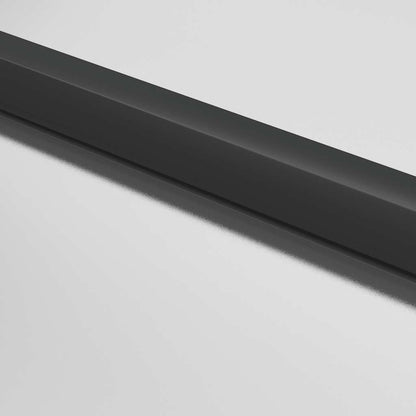 Interior Door Slim Black 76x201.5 cm Tempered Glass and Aluminium