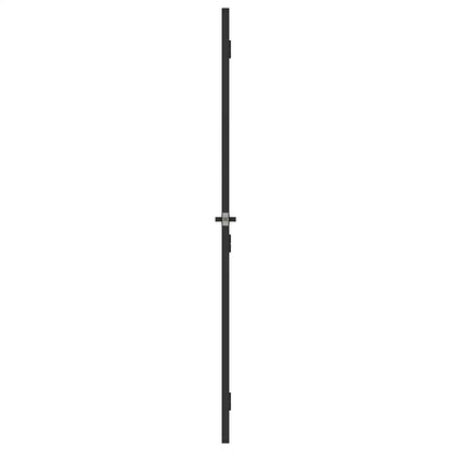 Interior Door Slim Black 93x201,5 cm Tempered Glass and Aluminium