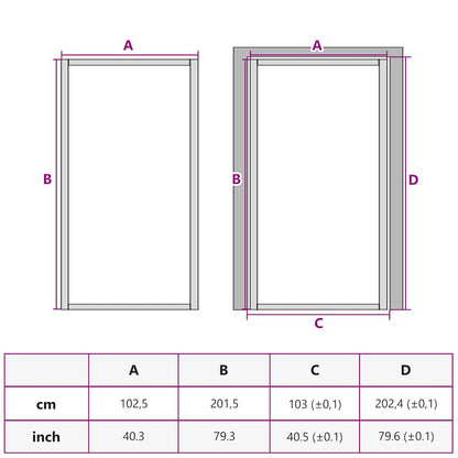Interior Door Slim Black 102.5x201.5 cm Tempered Glass and Aluminium