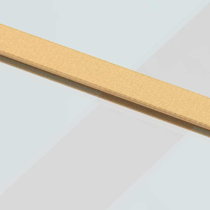Sliding Door Gold 102,5x205 cm Clear ESG Glass and Aluminium