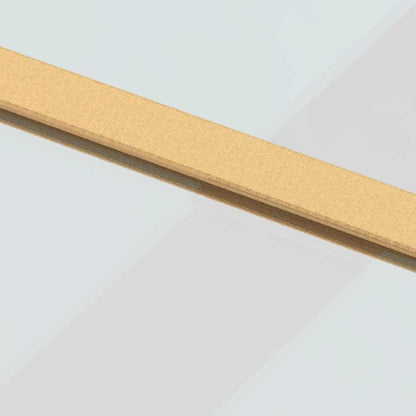 Sliding Door Gold 90x205 cm Clear ESG Glass and Aluminium