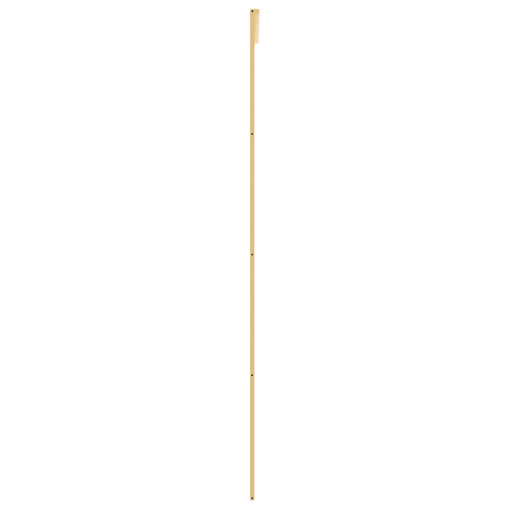 Sliding Door Gold 102.5x205 cm Clear ESG Glass and Aluminium