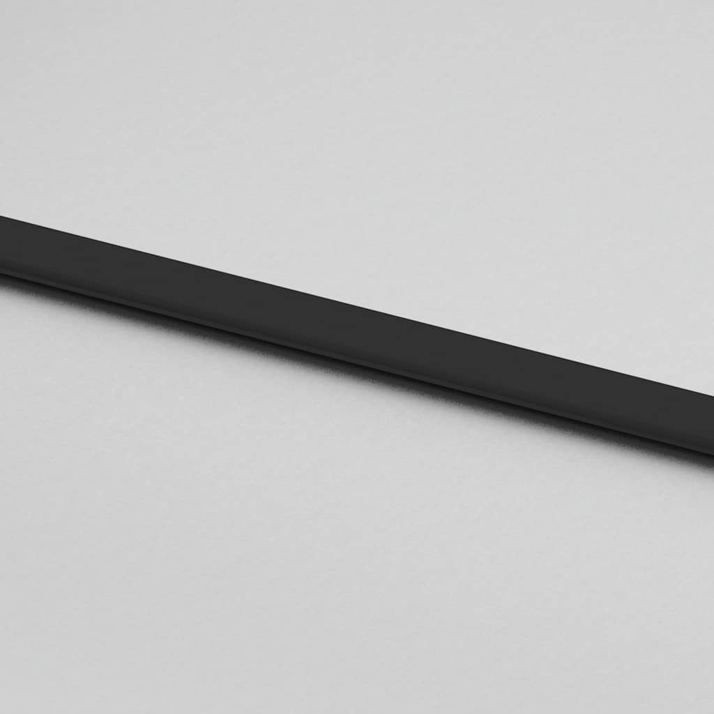 Sliding Door Black 76x205 cm Tempered Glass and Aluminium