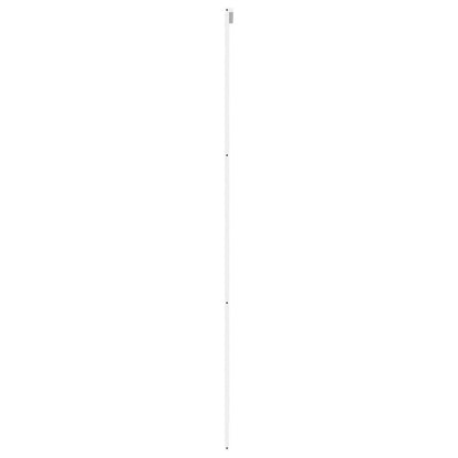 Sliding Door White 90x205 cm Tempered Glass and Aluminium