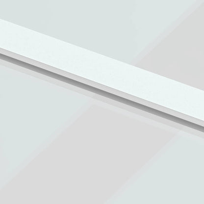 Sliding Door White 102.5x205 cm Tempered Glass and Aluminium