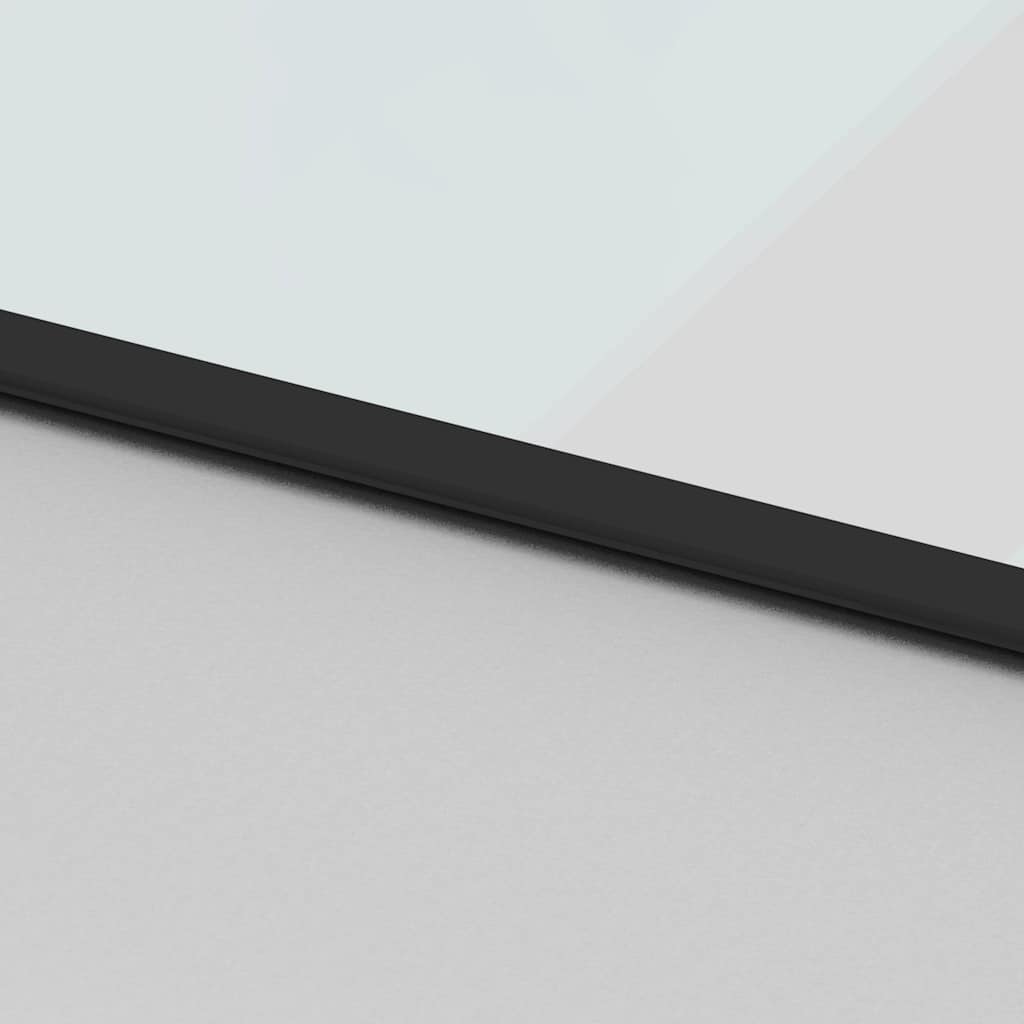 Sliding Door Black 102.5x205 cm Tempered Glass and Aluminium