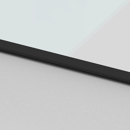 Sliding Door Black 102.5x205 cm Tempered Glass and Aluminium
