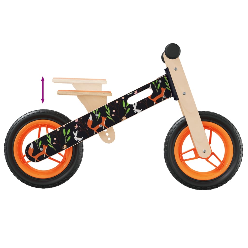 Balance Bike for Children Orange Printed