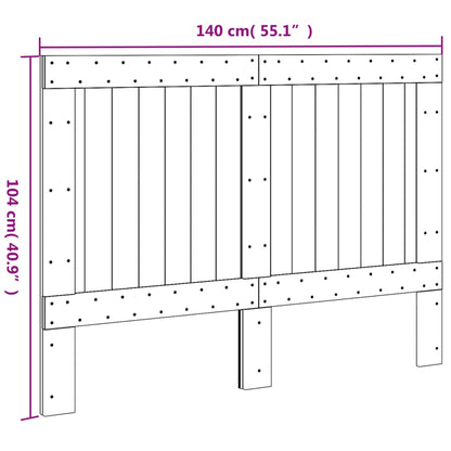Headboard 140x104 cm Solid Wood Pine
