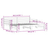 Daybed with Trundle without Mattress 90x200 cm Solid Wood