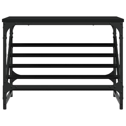 Shoe Rack Black 60x30x45 cm Engineered Wood