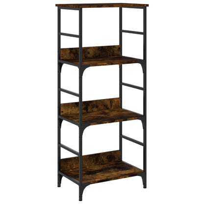 Bookshelf Smoked Oak 50x33x117.5 cm Engineered Wood