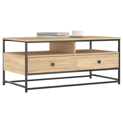 Coffee Table Sonoma Oak 100x51x45 cm Engineered Wood
