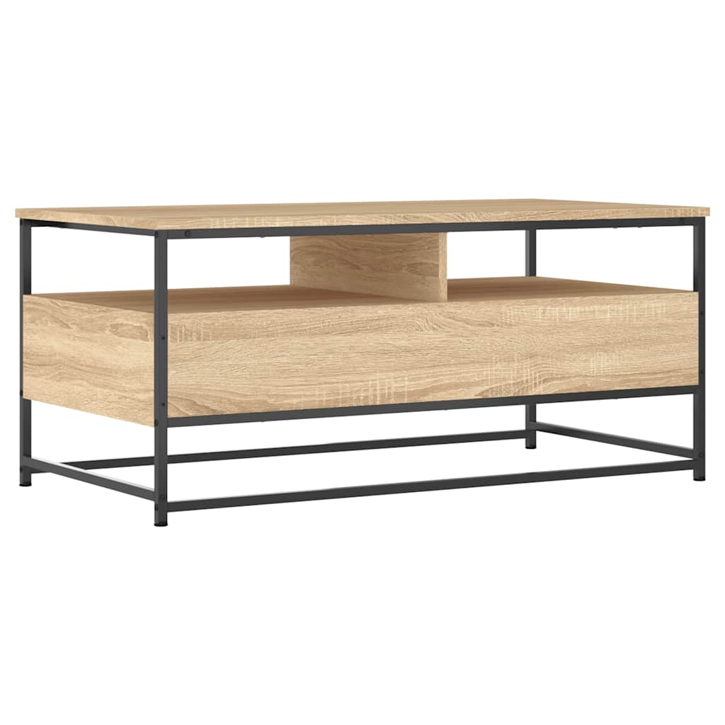 Coffee Table Sonoma Oak 100x51x45 cm Engineered Wood