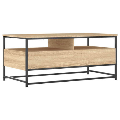 Coffee Table Sonoma Oak 100x51x45 cm Engineered Wood